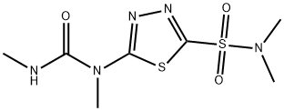 1-(5-Dimethylsulfamoyl-1,3,4-thiadiazol-2-yl)-1,3-dimethylurea Struktur