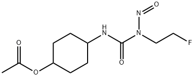 N'-[4-(Acetyloxy)cyclohexyl]-N-(2-fluoroethyl)-N-nitrosourea Struktur