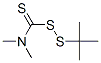 tert-butyl dimethyltrithioperoxycarbamate Struktur