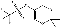 2,2-DIMETHYL-4H-1,3-DIOXIN-5-YL TRIFLUOROMETHANESULFONATE Struktur