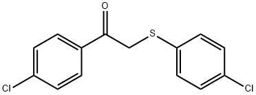 1-(4-CHLOROPHENYL)-2-[(4-CHLOROPHENYL)SULFANYL]-1-ETHANONE Struktur