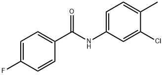 N-(3-chloro-4-methylphenyl)-4-fluorobenzamide Struktur