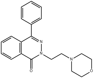 2-(2-Morpholinoethyl)-4-phenylphthalazin-1(2H)-one Struktur