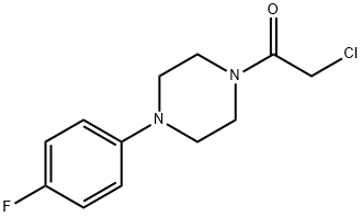 2-CHLORO-1-[4-(4-FLUORO-PHENYL)-PIPERAZIN-1-YL]-ETHANONE Struktur