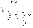 ETHANONE, 1-(3,4-DIMETHOXYPHENYL)-2-(DIMETHYLAMINO)-, HYDROCHLORIDE Struktur