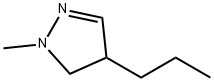 1-Methyl-4-propyl-2-pyrazoline Struktur