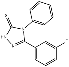 5-(3-fluorophenyl)-4-phenyl-4H-1,2,4-triazole-3-thiol Struktur