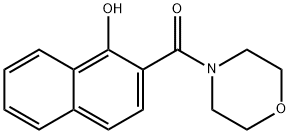 4-(1-Hydroxy-2-naphthoyl)morpholine Struktur