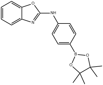 N-(4-(4,4,5,5-Tetramethyl-1,3,2-dioxaborolan-2-yl)phenyl)benzo[d]oxazol-2-amine Struktur