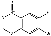 1-BroMo-2-fluoro-5-Methoxy-4-nitrobenzene Struktur