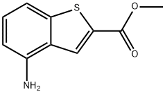 Benzo[b]thiophene-2-carboxylic acid, 4-amino-, methyl ester (9CI) Struktur