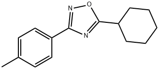 5-CYCLOHEXYL-3-(P-TOLYL)-1,2,4-OXADIAZOLE Struktur