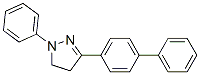 3-(4-Biphenylyl)-1-phenyl-2-pyrazoline Struktur