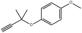 Benzene, 1-[(1,1-dimethyl-2-propyn-1-yl)oxy]-4-methoxy- Struktur