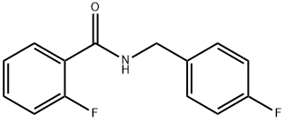 2-Fluoro-N-(4-fluorobenzyl)benzaMide, 97% Struktur