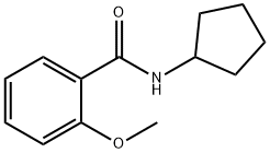 N-cyclopentyl-2-methoxybenzamide Struktur