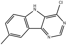 4-chloro-8-methyl-5H-pyrimido[5,4-b]indole Struktur