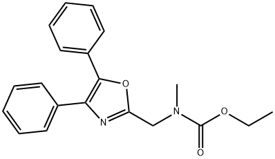 N-[(4,5-Diphenyl-2-oxazolyl)methyl]-N-methylcarbamic acid ethyl ester Struktur