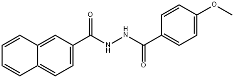 1-(4-METHOXYBENZOYL)-2-(1-NAPHTHOYL)-HYDRAZINE Struktur