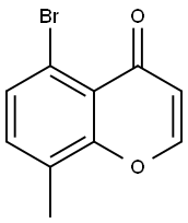 4H-1-Benzopyran-4-one, 5-broMo-8-Methyl- Struktur