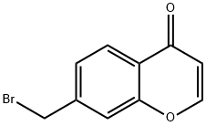 4H-1-Benzopyran-4-one, 7-(broMoMethyl)- Struktur