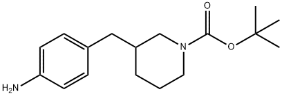 1-N-BOC-3-(4-AMINOBENZYL) PIPERIDINE Struktur