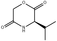 2,5-Morpholinedione,3-(1-methylethyl)-,(3R)-(9CI) Struktur