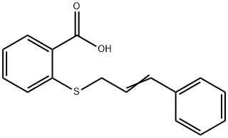 2-{[(2E)-3-Phenylprop-2-en-1-yl]thio}benzoic acid Struktur