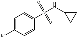 4-BROMO-N-CYCLOPROPYLBENZENESULPHONAMIDE Struktur