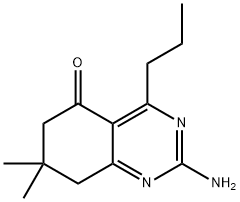 2-AMINO-7,8-DIHYDRO-7,7-DIMETHYL-4-PROPYL-5(6H)-QUINAZOLINONE Struktur