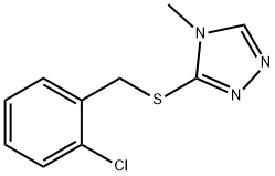 2-chlorobenzyl 4-methyl-4H-1,2,4-triazol-3-yl sulfide Struktur