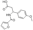 3-[(FURAN-2-CARBONYL)-AMINO]-3-(4-METHOXY-PHENYL)-PROPIONIC ACID Struktur