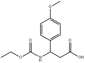 3-ETHOXYCARBONYLAMINO-3-(4-METHOXY-PHENYL)-PROPIONIC ACID Struktur