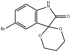 5-BROMO-3,3-(PROPYLENEDIOXO)-1,3-DIHYDRO-INDOLE-2-ONE Struktur