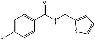 4-chloro-N-(thiophen-2-ylmethyl)benzamide Struktur