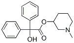 1-methyl-3-piperidyl benzilate Struktur