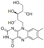 1-(3,4-Dihydro-7,8-dimethyl-2,4-dioxobenzo[g]pteridin-10(2H)-yl)-1-deoxy-L-arabinitol Struktur