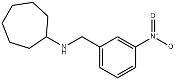 N-(3-nitrobenzyl)cycloheptanamine Struktur