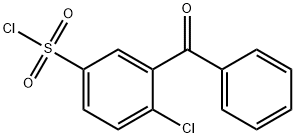 3-BENZOYL-4-CHLORO-BENZENESULFONYL CHLORIDE Struktur