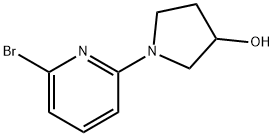 2-BROMO-6-(3-HYDROXYPYRROLIDIN-1-YL)PYRIDINE Struktur