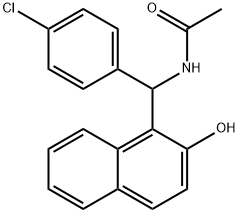 N-[(4-CHLORO-PHENYL)-(2-HYDROXY-NAPHTHALEN-1-YL)-METHYL]-ACETAMIDE Struktur