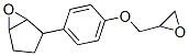 2-[4-(2,3-epoxypropoxy)phenyl]-6-oxabicyclo[3.1.0]hexane Struktur