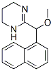 3,4,5,6-Tetrahydro-2-[methoxy(1-naphtyl)methyl]pyrimidine Struktur