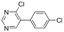 4-CHLORO-5-(4-CHLOROPHENYL)-PYRIMIDINE Struktur