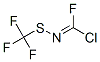 (Trifluoromethyl)sulfanylcarbonimidic chloride fluoride Struktur