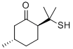 trans-2-(1-mercapto-1-methylethyl)-5-methylcyclohexan-1-one  Struktur