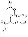 2-Naphthalenecarboxylic acid, 4-(acetyloxy)-, ethyl ester Struktur