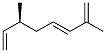 (6S,3E)-2,6-Dimethyl-1,3,7-octatriene Struktur