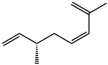 (6S,3Z)-2,6-Dimethyl-1,3,7-octatriene Struktur