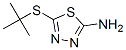 5-[(tert-Butyl)thio]-1,3,4-thiadiazol-2-amine Struktur